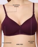 Fashion Doodle FIYA Wire-Free T-Shirt Bra for Seamless All-Day Comfort