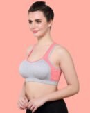 Nora Sports Bra in Cotton with Removable Pads