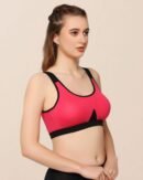 ELLA All-Day Active Sports Bra in Breathable Cotton with Removable Pads