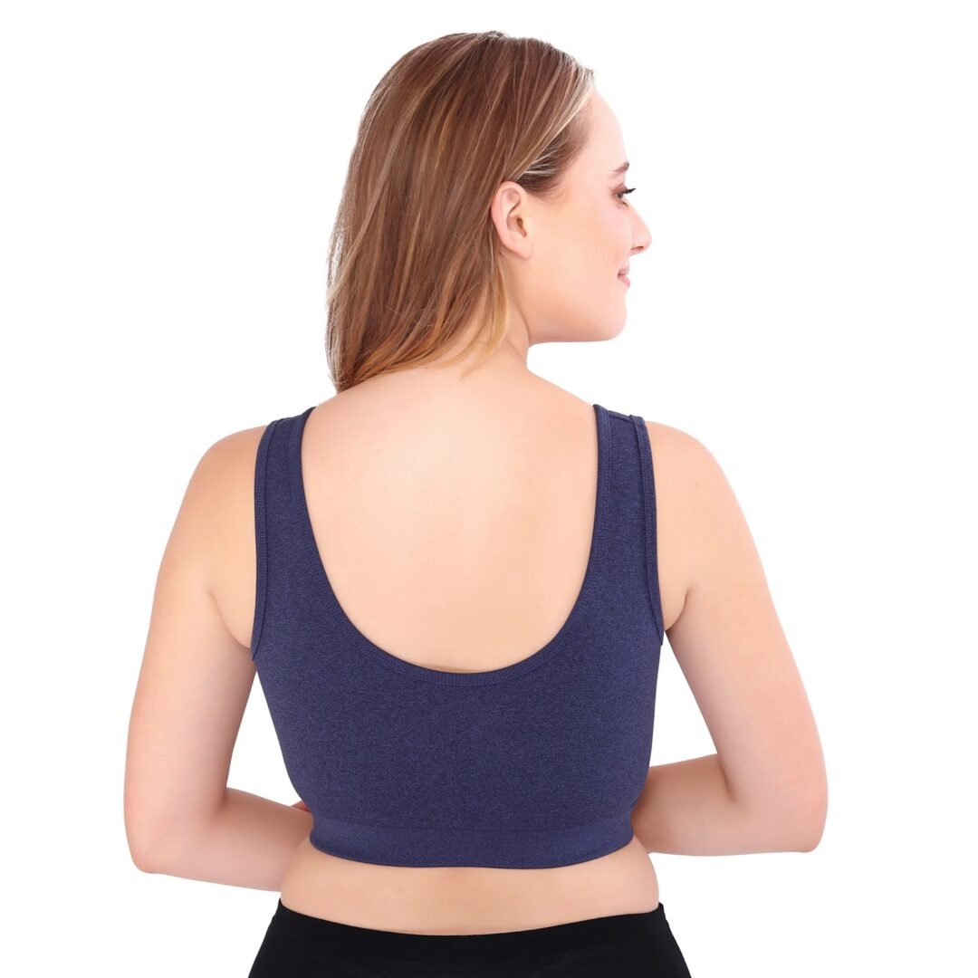 Mary Front-Zip Sports Bra with Removable Pads - Image 5