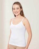 Top -04 Padded Cotton Camisole with Removable Pads & Adjustable Straps
